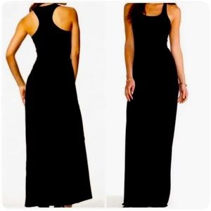 Johnny Was Calme Racer Back Black Maxi Dress Size S NWT